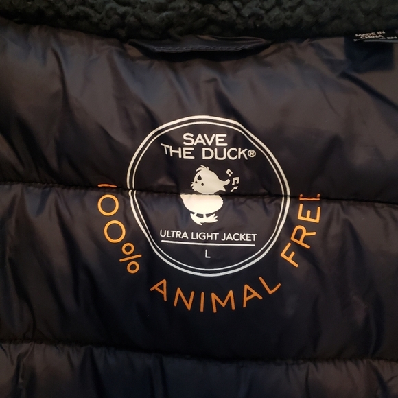 Save The Duck Nolan Ultra Light Navy Blue Puffer Vest Size large - Picture 8 of 13